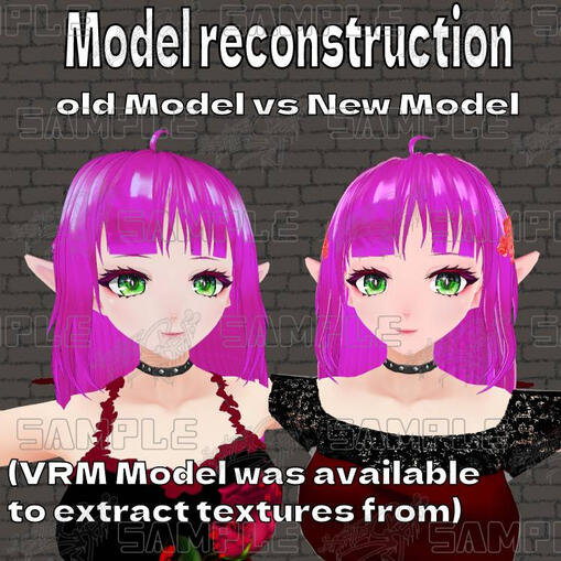 Model Reconstruction (@rose_chan_official)