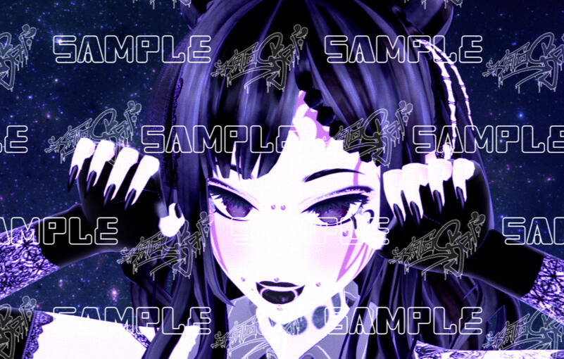 Goth Hair Clips, piercings, tattoos, nails, gloves